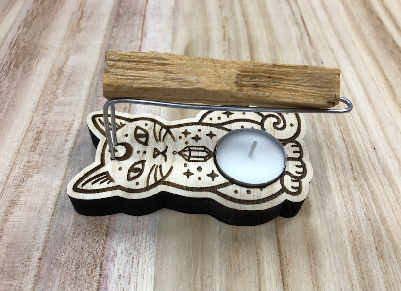 Quemador Palo Santo Gato